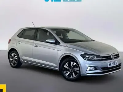 Begagnad VW Polo Match 95 HK (69 kW) 2021 Silver Halvkombi