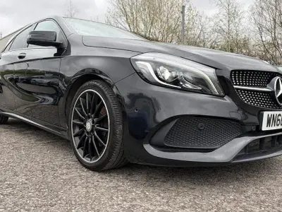Used Mercedes A200 AMG Line Premium Plus 136 HP (100 kW) 2017 Black Hatchback
