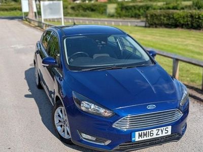 Blue Used 2016 Ford Focus Titanium Hatchback | £5,250 (Good price)