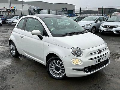 White Used 2016 Fiat 500 Lounge Hatchback | £4,995 (Fair price)