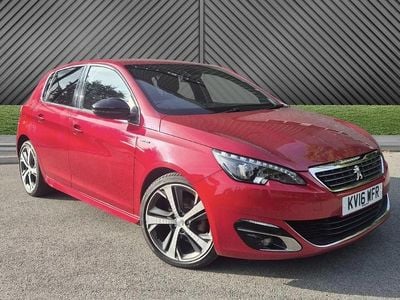 Used Peugeot 308 GT-line 120 HP (88 kW) 2016 Red Hatchback