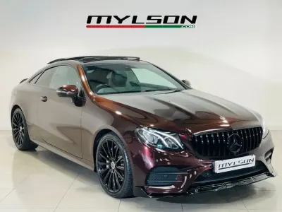 Used Mercedes E220 AMG Line Premium 194 HP (142 kW) 2018 Red Coupe