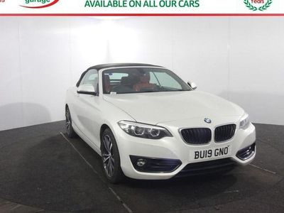 Used BMW 218 Sport Line 136 HP (100 kW) 2019 White Cabriolet