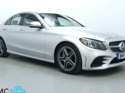 Used Mercedes C200 AMG line 184 HP (135 kW) 2019 Silver Sedan