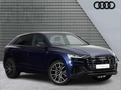Used Audi Q8 Black Edition 281 HP (206 kW) 2021 Blue SUV