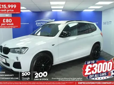 Used BMW X3 M Sport 190 HP (139 kW) 2017 White SUV