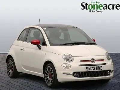 Used Fiat 500 Red 2023 White Hatchback