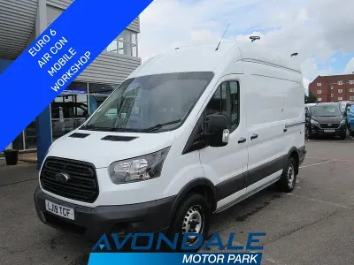 Used Ford Transit 130 HP (95 kW) 2019 White Van