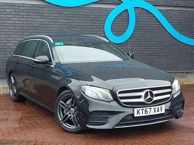 Used Mercedes E220 AMG line 194 HP (142 kW) 2018 Black Estate