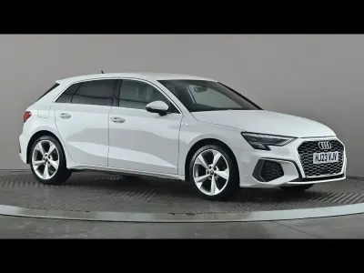 Used Audi A3 S-Line 150 HP (110 kW) 2023 White Sedan