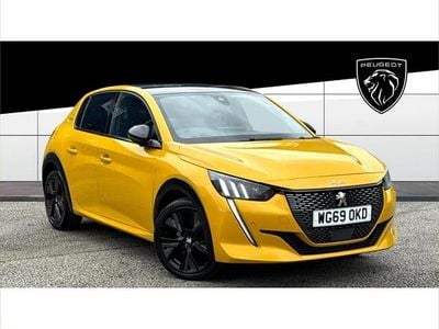 Yellow Used 2020 Peugeot 208 GT-line Hatchback | £13,141 (Fair price)