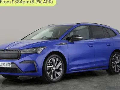 Used Skoda Enyaq iV SportLine 150 kW (204 HP) 2023 Blue SUV