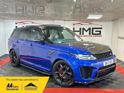 Blue Used 2021 Land Rover Range Rover Sport SVR SUV | £54,995 (Fair price)