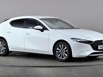 White Used 2021 Mazda 3 Hatchback | £11,998 (Fair price)