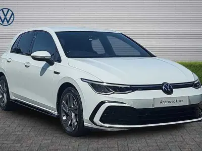 Used VW Golf VIII R-line 130 HP (95 kW) 2022 White Hatchback
