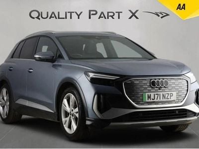 Used Audi Q4 e-tron S-Line 150 kW (204 HP) 2021 Blue SUV