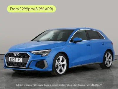 Begagnad Audi A3 S-Line 2023 Blå Sedan