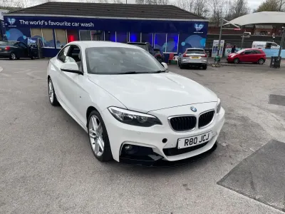 Begagnad BMW 218 M Sport 2014 Vit Sportkupé