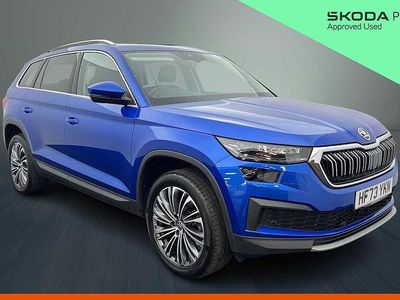 Used Skoda Kodiaq SE L Executive 110 HP (80 kW) 2023 Race blue metallic SUV