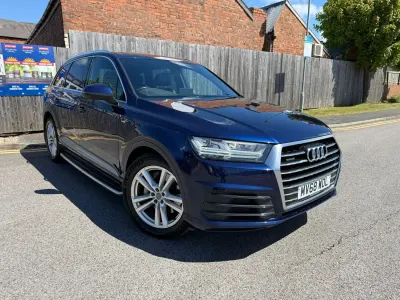 Usado Audi Q7 S-Line 286 HP (210 kW) 2018 Azul SUV