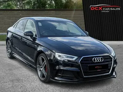 Used Audi A3 S-Line 150 HP (110 kW) 2020 Black Sedan