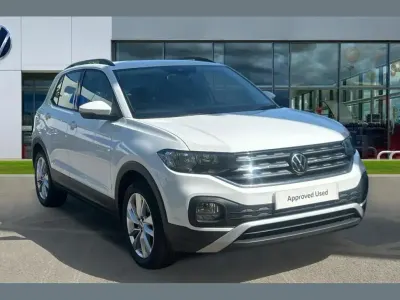 Used VW T-Cross SE 95 HP (69 kW) 2022 White SUV