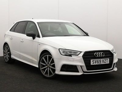 Used Audi A3 Black Edition 116 HP (85 kW) 2019 White Sedan