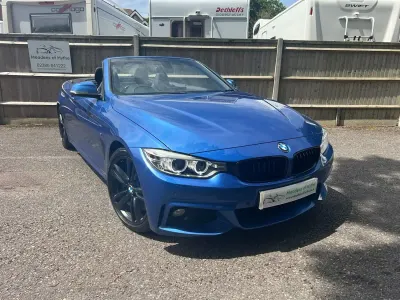 Used BMW 430 Cabriolet M Sport 252 HP (185 kW) 2016 Blue Cabriolet
