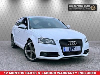 used Audi A3 Sportback 2.0 TDI S LINE SPECIAL EDITION 5d 138 BHP 12 MONTHS NATIONWIDE PARTS & LABOUR WARRANTY INC