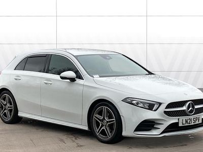 Used Mercedes A180 AMG line 136 HP (100 kW) 2020 White Hatchback