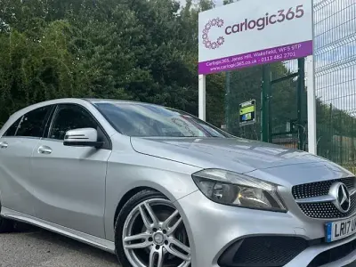 Used Mercedes A200 AMG line 136 HP (100 kW) 2017 Silver Hatchback