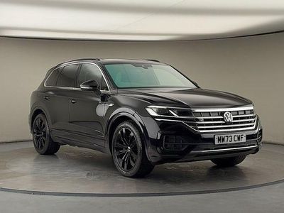 Grenadilla black metallic/grenadilla black metalli Used 2023 VW Touareg R-line SUV | £41,650 (Fair price)