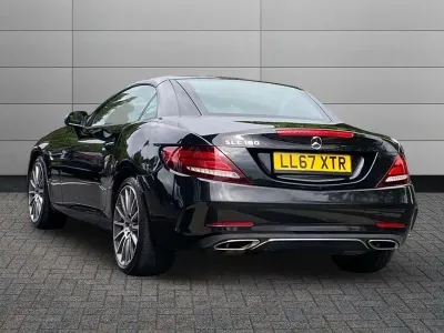 Used Mercedes SLC180 AMG line 156 HP (114 kW) 2017 Black Cabriolet