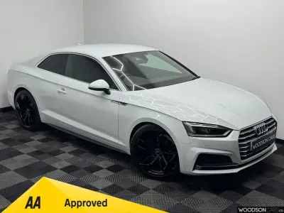 Used Audi A5 S-Line 190 HP (139 kW) 2018 White Coupe