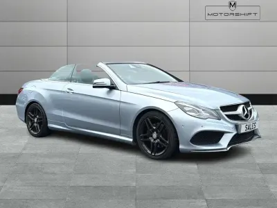 Used Mercedes E220 AMG 170 HP (125 kW) 2014 Silver Cabriolet