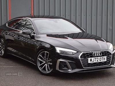 Black Used 2022 Audi A5 S-Line Hatchback | £25,385 (Fair price)