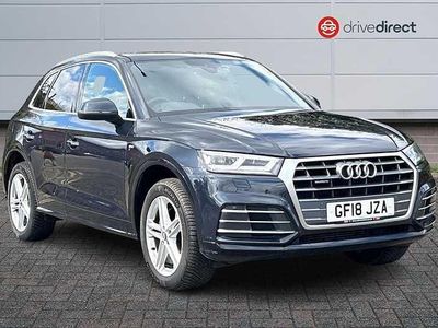 Used Audi Q5 S-Line 252 HP (185 kW) 2018 Blue SUV