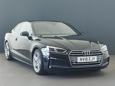 Black Used 2018 Audi A5 S-Line Coupe | £13,998 (A bit pricey)