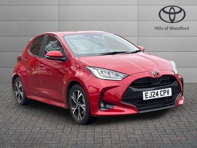 Used Toyota Yaris Hybrid Design 2024 Red Hatchback