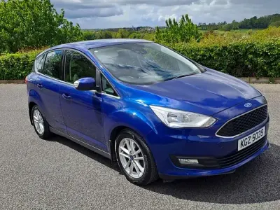 Käytetty Ford C-MAX Zetec 125 HP (91 kW) 2018 Sininen Tila-auto