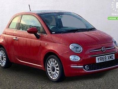 Red Used 2019 Fiat 500 Lounge Hatchback | £8,099 (Fair price)