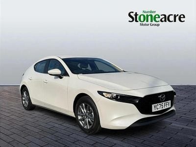 White New 2025 Mazda 3 Prime-Line Hatchback | £19,784 (Fair price)