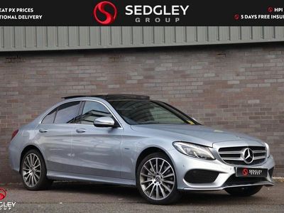 Silver Used 2017 Mercedes C350e AMG Line Premium Plus Sedan | £17,995 (Expensive)