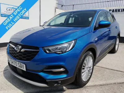 Used Vauxhall Grandland X Business Edition 130 HP (95 kW) 2020 Blue SUV