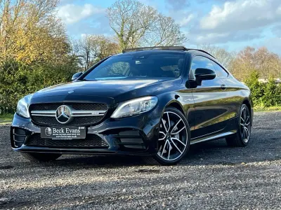 Begagnad Mercedes C43 AMG Premium Plus 390 HK (286 kW) 2022 Svart Sportkupé