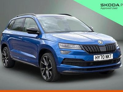 Used Skoda Karoq SportLine 150 HP (110 kW) 2020 Race blue metallic SUV