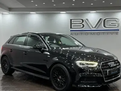 Used Audi A3 Sportback S-Line 116 HP (85 kW) 2019 Black Hatchback