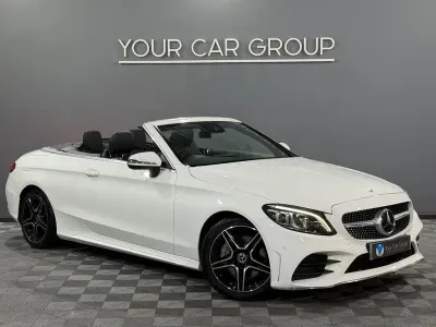 Käytetty Mercedes C300 AMG Line Premium 245 HP (180 kW) 2019 Valkoinen Avoauto