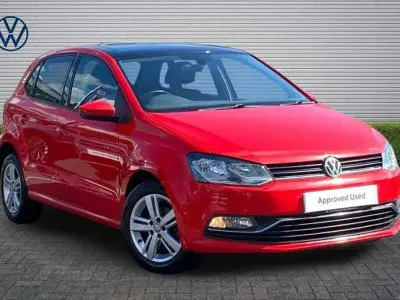 Used VW Polo Edition 90 HP (66 kW) 2018 Flash red Hatchback