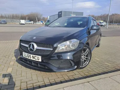 Used Mercedes A180 AMG line 109 HP (80 kW) 2015 Black Hatchback